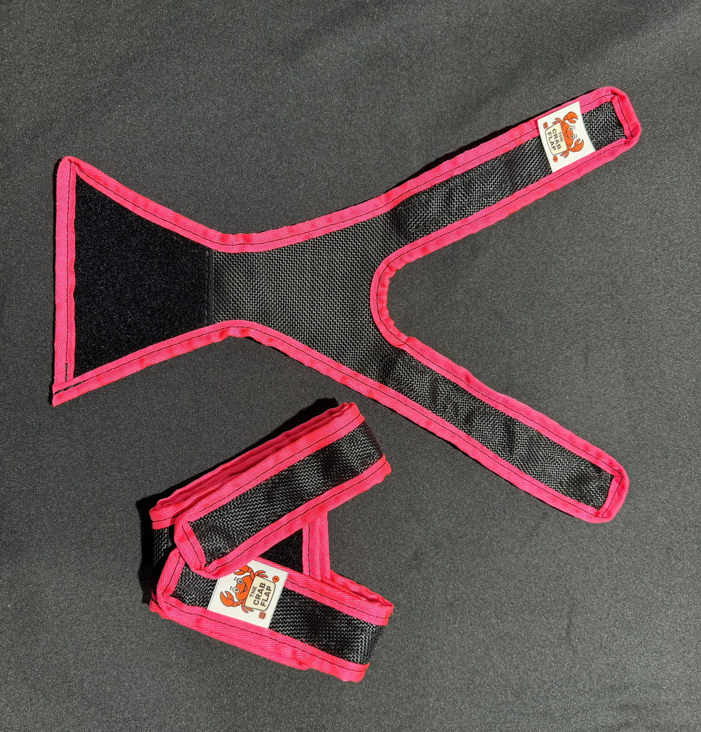 Crab Flap 5 Pack with bag (Fluro Pink)