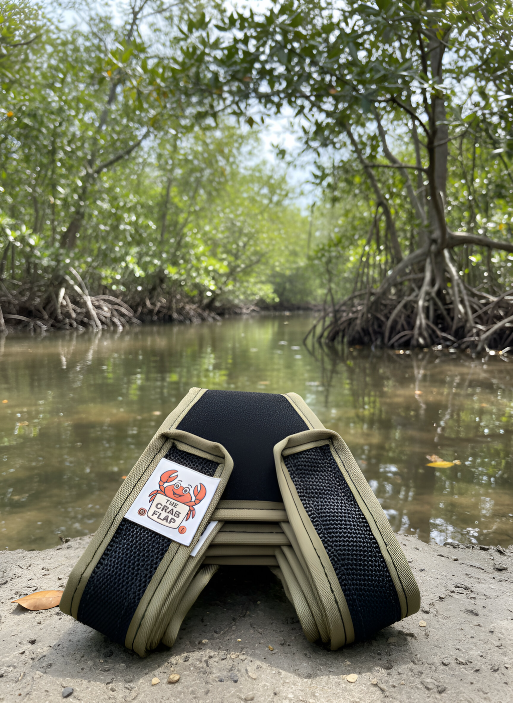 Crab Flap 5 Pack with bag (khaki)