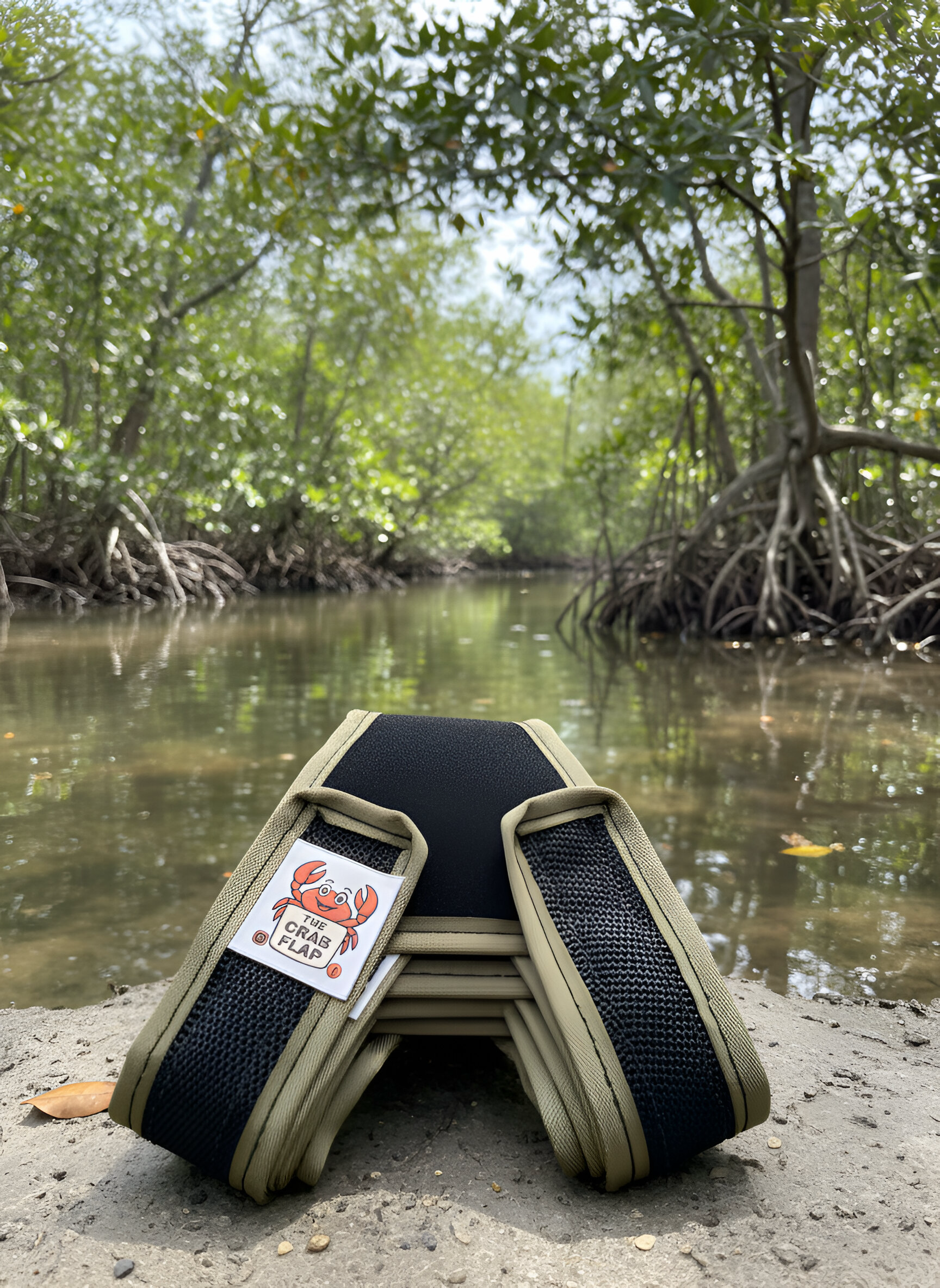 Crab Flap 5 Pack with bag (khaki)