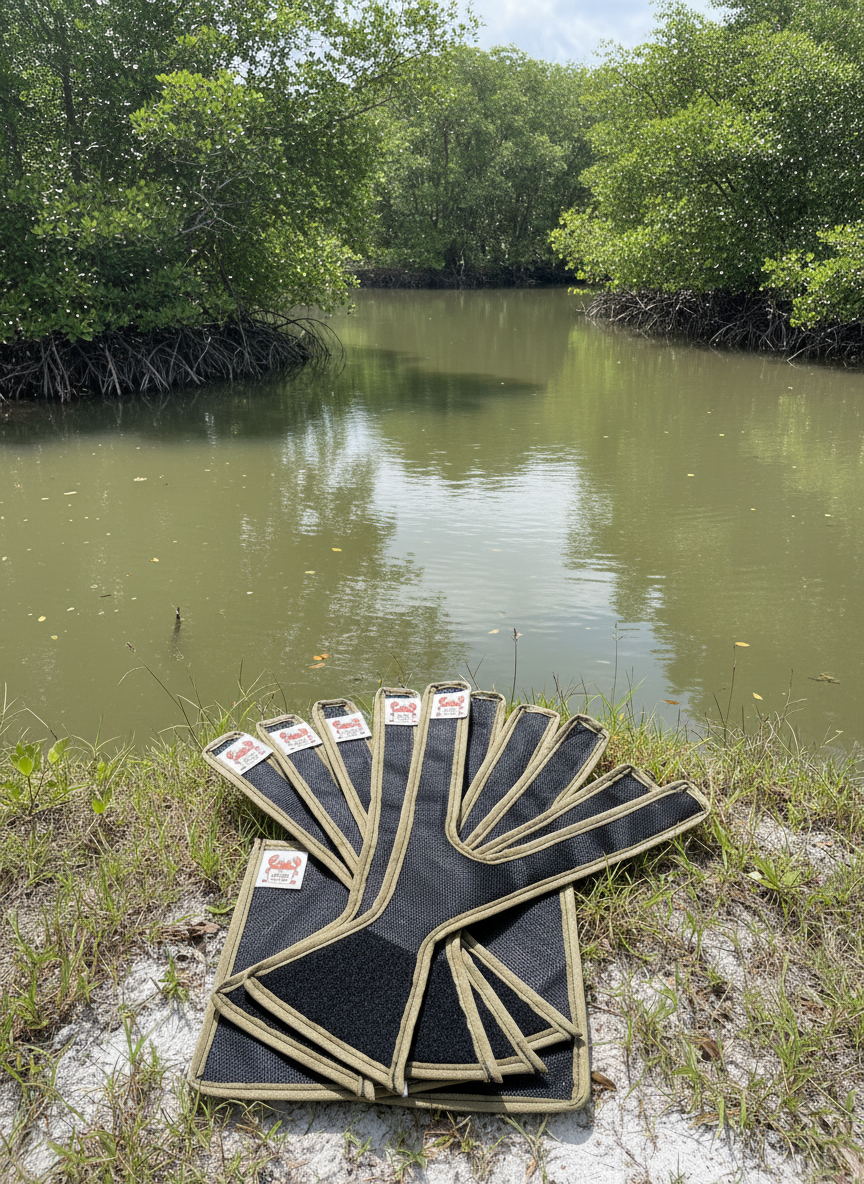 Crab Flap 5 Pack with bag (khaki)