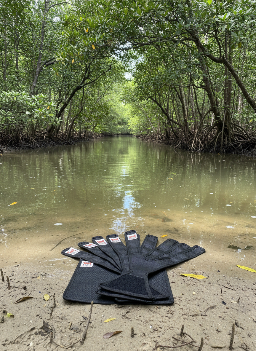 Crab Flap 5 Pack with bag (Black)